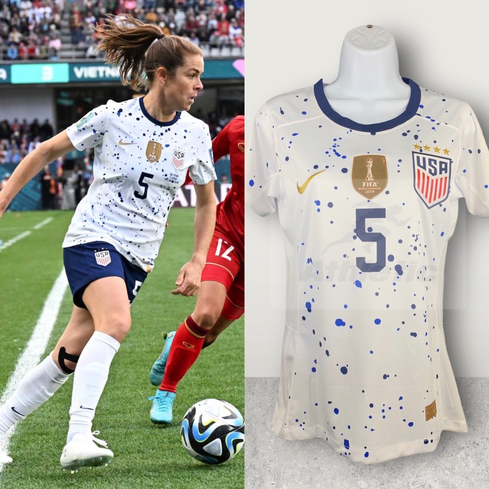 NEW Women's Soccer Jersey Home O'Hara #5 USA World Cup Athletic Slim Fit USWNT